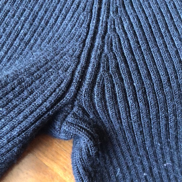 FDJ French Dressing Womens black Ribbed Turtleneck Long-sleeved shirt Size M - Picture 6 of 6